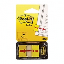 PAŠLĪPOŠIE INDEKSI POST-IT 25.4x43.2mm AR IZSAUKUMA ZĪMI (3M680-33)